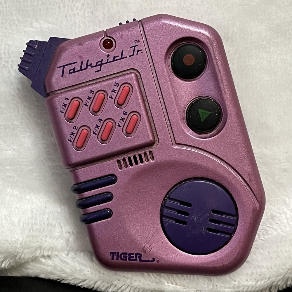 As Is Vintage 1995 Talk Girl Jr Tiger Electronic Toy Voice Recorder Untested